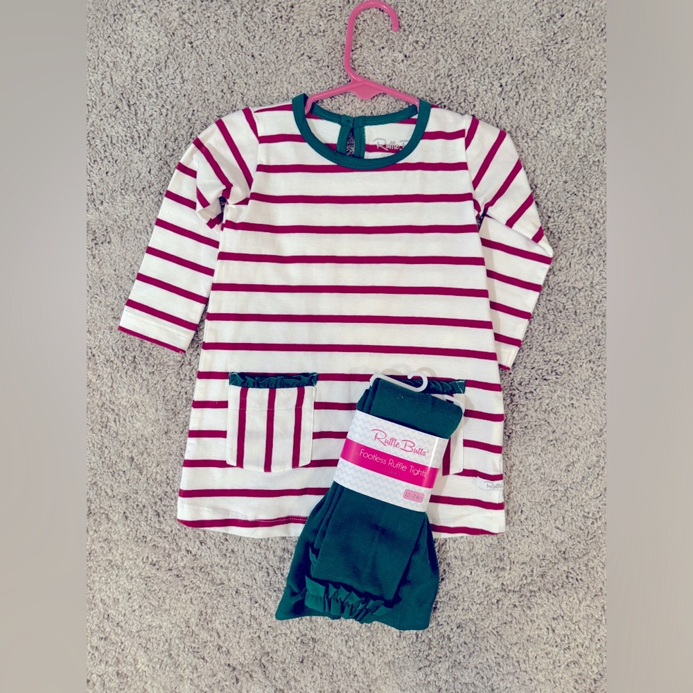 Rufflebutts dress and tights